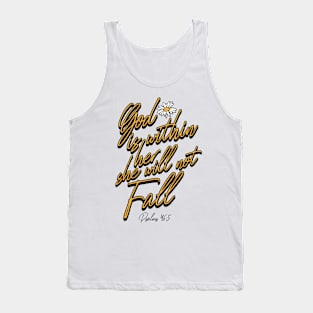 God Is Within Her She Will Not Fall Tank Top